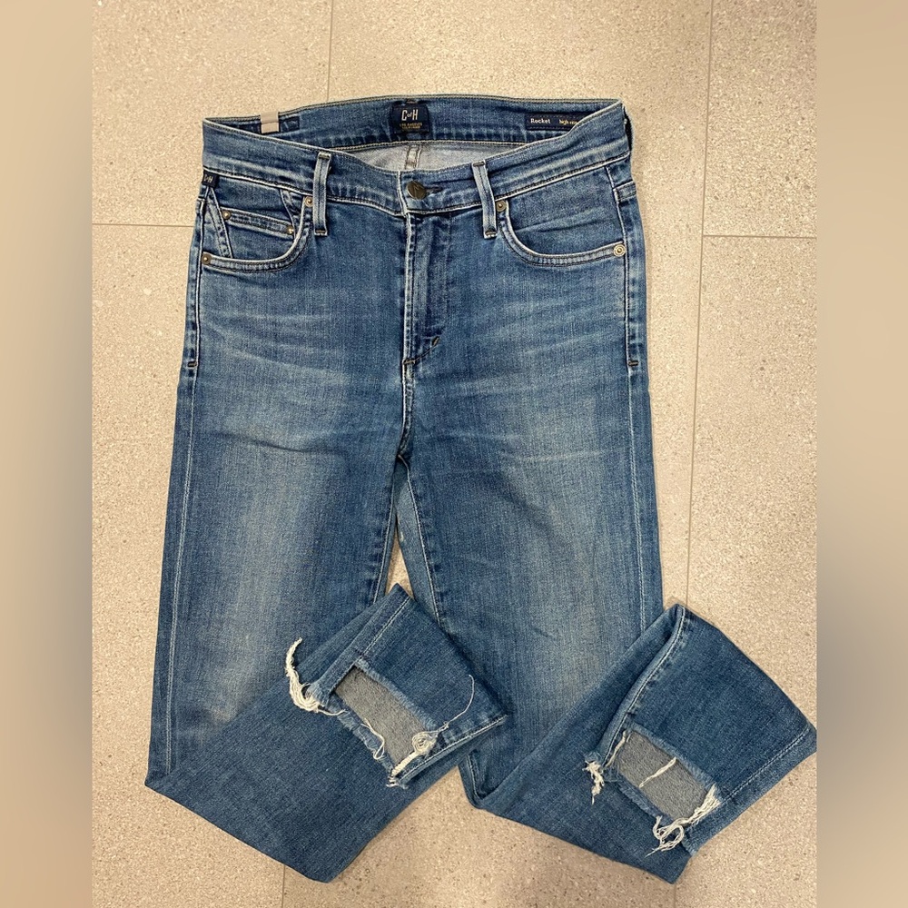 Citizens Of Humanity High Rise Blue Jeans